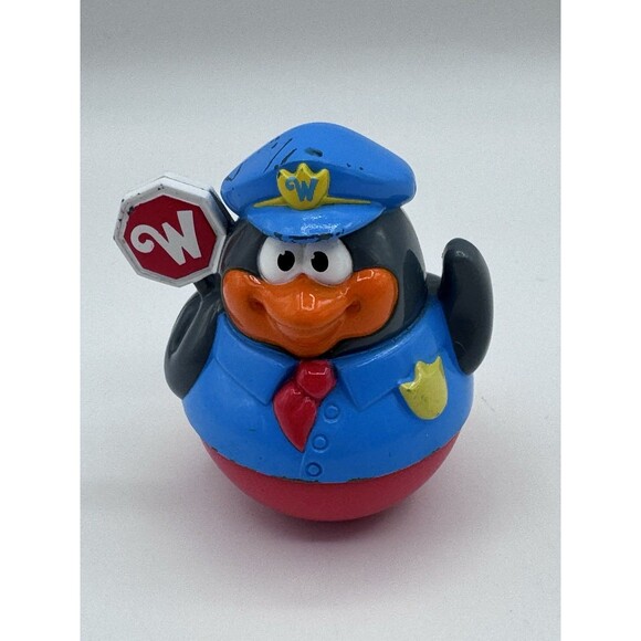 Vintage Weeebles Lot Of 6 Toy Figures Dog, Pig, Cow(s) Penguin Alligator - Picture 6 of 14